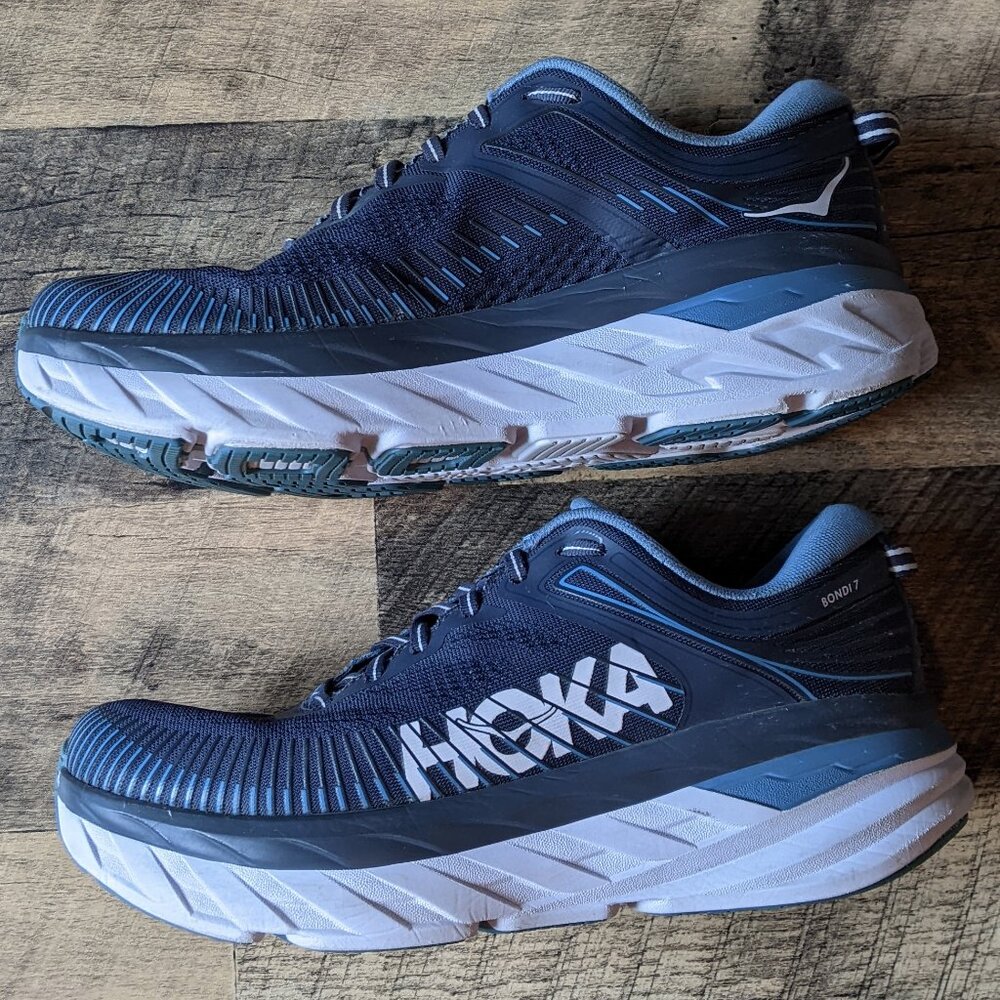 Hoka Bondi 7 Road Running Shoes Blue